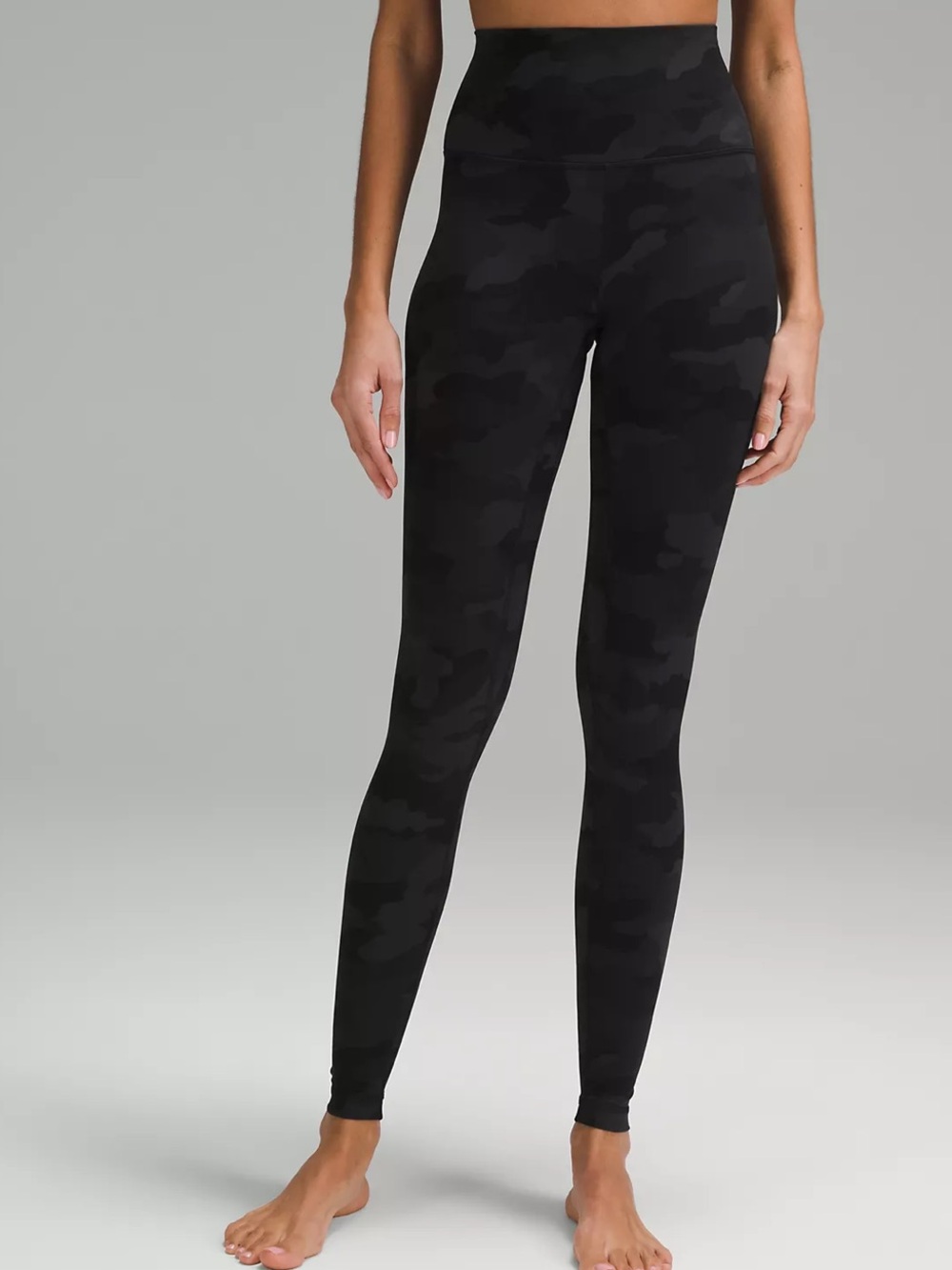 lululemon athletica High-Rise Camo Leggings - Deep Coal Multi